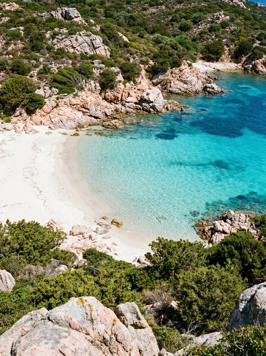 Piscina panoramica di una villa in Costa Smeralda