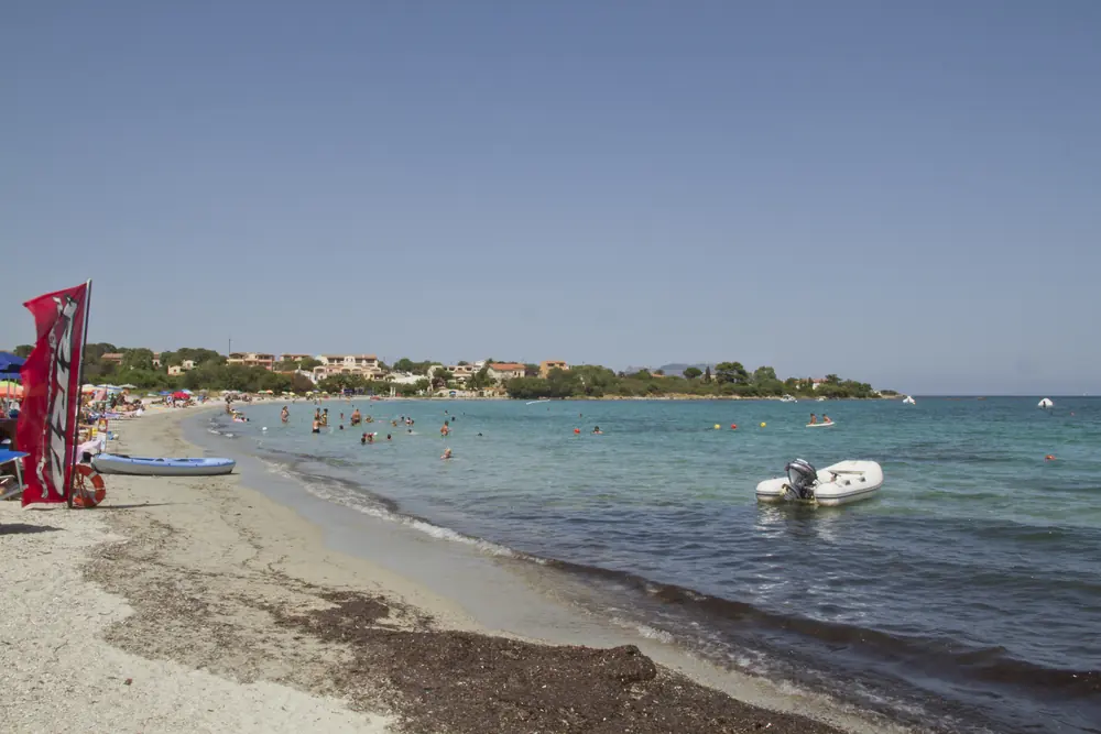 Spiaggia di Pittulongu, litorale di Olbia in Sardegna